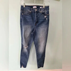 Sofia Vergara Rosa Curvy Ankle Distressed Jeans